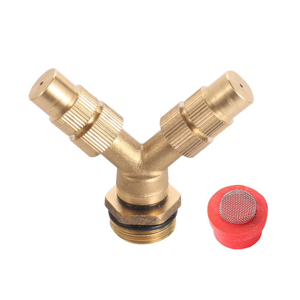 1/2" Male thread Y Shaped High Atomizing Nozzle Garden Landscaping Dust Removal Sprayer Agricultural Sprinkler Irrigation Nozzle