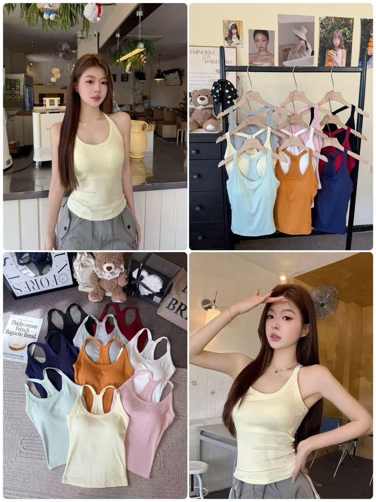 Damen-Schlankheits-Camisole im amerikanischen Stil: Sexy ärmellose Weste für Frühling/Sommer Innen- & Außenbekleidung