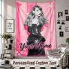 Wall Hanging Tapestry With Custom Name & Text, Taylor Swift Decorative Tapestry For Bedroom