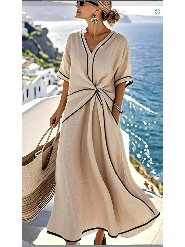 Bohemian Style Elegant Summer Dress - European & American Long Skirt S