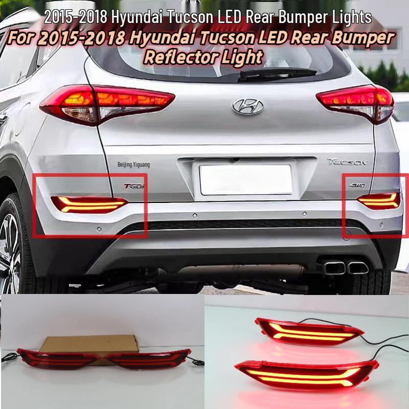 LED Rear Bumper & Fog Lights for 2015-2018 Hyundai Tucson Modification