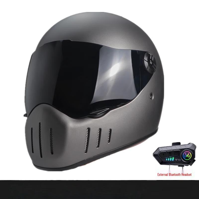 Lishi 3C Retro Men's Bluetooth Motorcycle Helmet