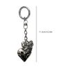 Bowknot Heart Pendant Keychain Big Heart Keyring Hanging Decorations for Car Key Backpack Bag Purse Jewelry Accessory