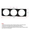 Conveniently Mounts Car Triple Gauge Holder Pod Panel for 2'' 52mm Gauges In Standard Stereo Radio Slot Single Din