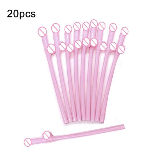 Fun Drinking Straws for Bachelorette Parties 18cm Unique Willy Cocktail Straws Reusable Novelty Sucking Drinking Straw Hen Night Bar Supplies