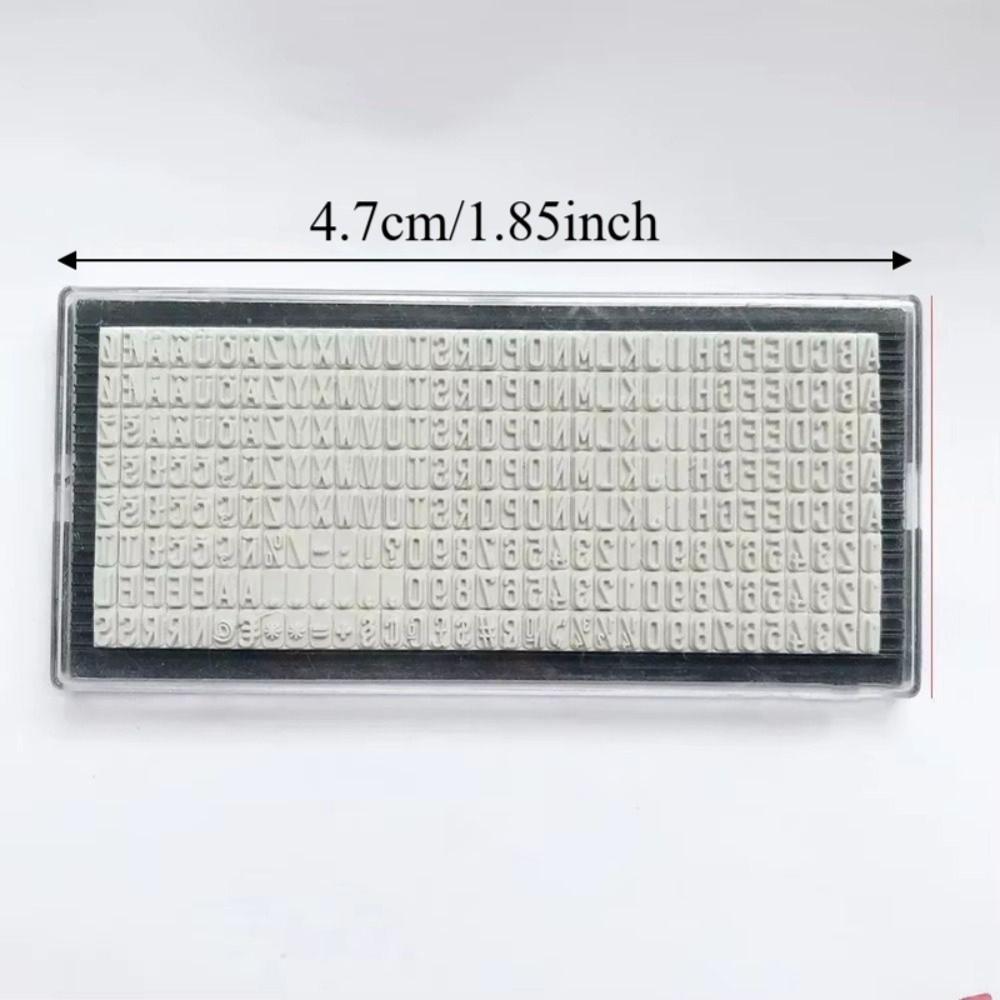 3mm 4mm 6.4mm Stamp Digital Letters Name Address DIY Stamp Board Stamp Letters Plate  School Office