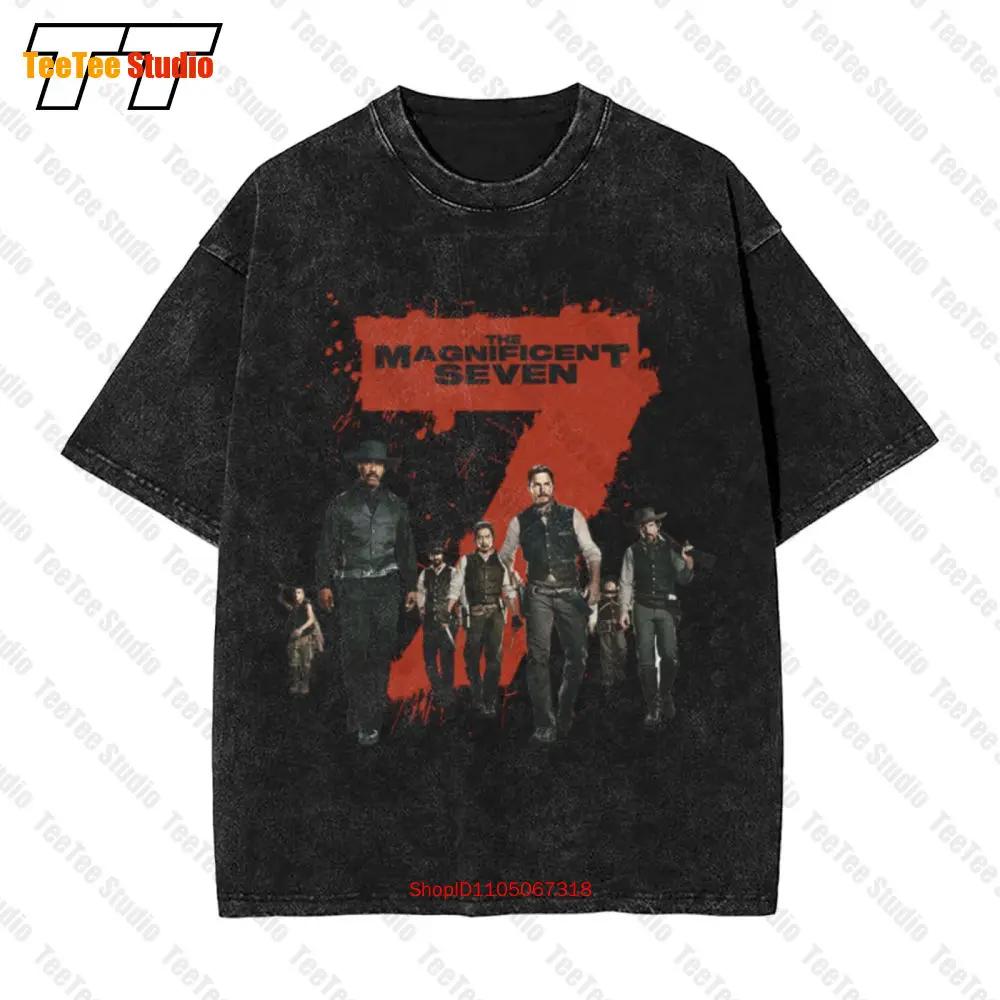 The Magnificent Seven V2 Denzel Washington Vintage Oversized T-Shirt LA7I