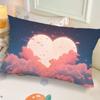 Ins-Style Ink Landscape Dormitory Pillow,Bedside Bedroom Pillow Gift,Nap Creative Living Room Sofa Cushion