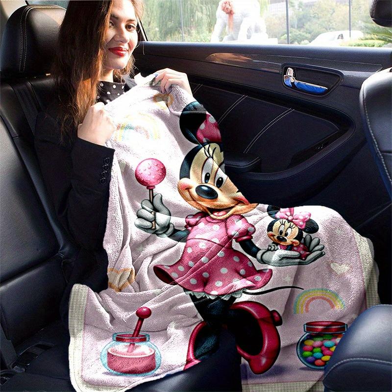 1pc, Minnie Mouse Inspired, Cute and Cozy Blanket for All Seasons, Soft Flannel Throw Blanket, Versatile & Cozy for Bedroom, Living Room, Travel, Camp