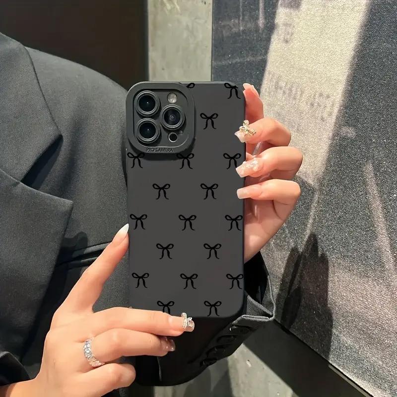 Simple Bow Silicone Soft Phone Case For Xiaomi Redmi Note 14 13 12 11 Pro Plus 5G 12S 11S Redmi 13C 14C 12 4G Cover