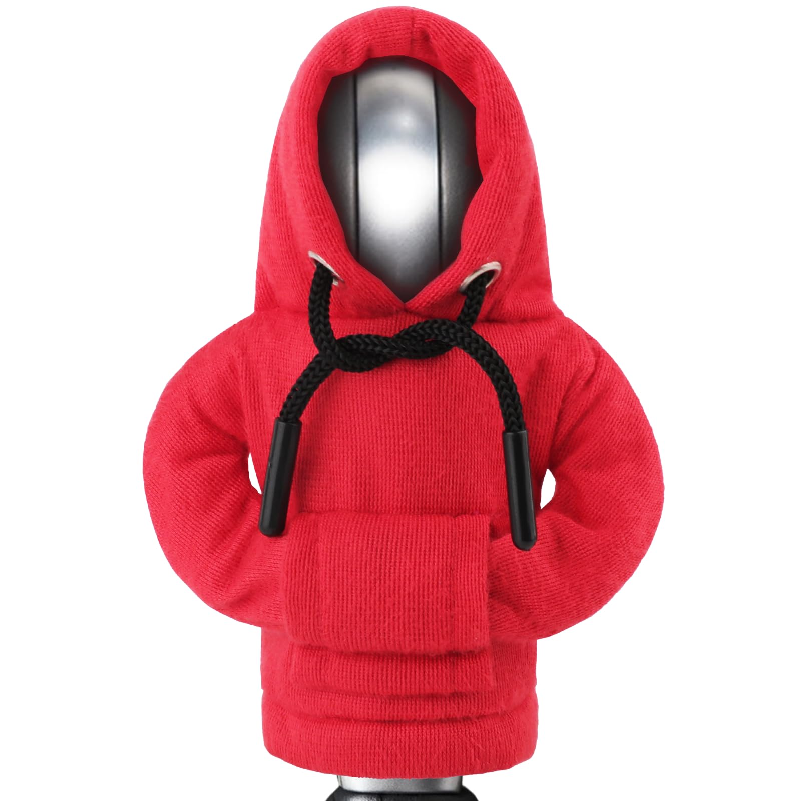 

Чехол на рычаг переключения передач автомобиля, рычаг, маленькая толстовка, худи, креативный худи для рычага переключения передач, чехол на рукоятку рычага переключения передач, чехол на одежду для рычага автомобиля красный