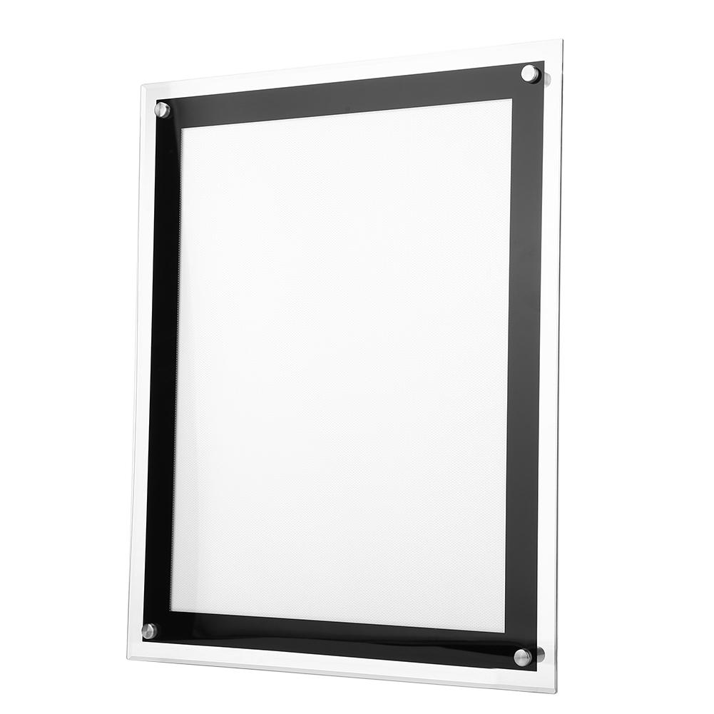 A3 LED Light Box Advertising Acrylic Snap Frame Backlit Board Poster Display (A3 )