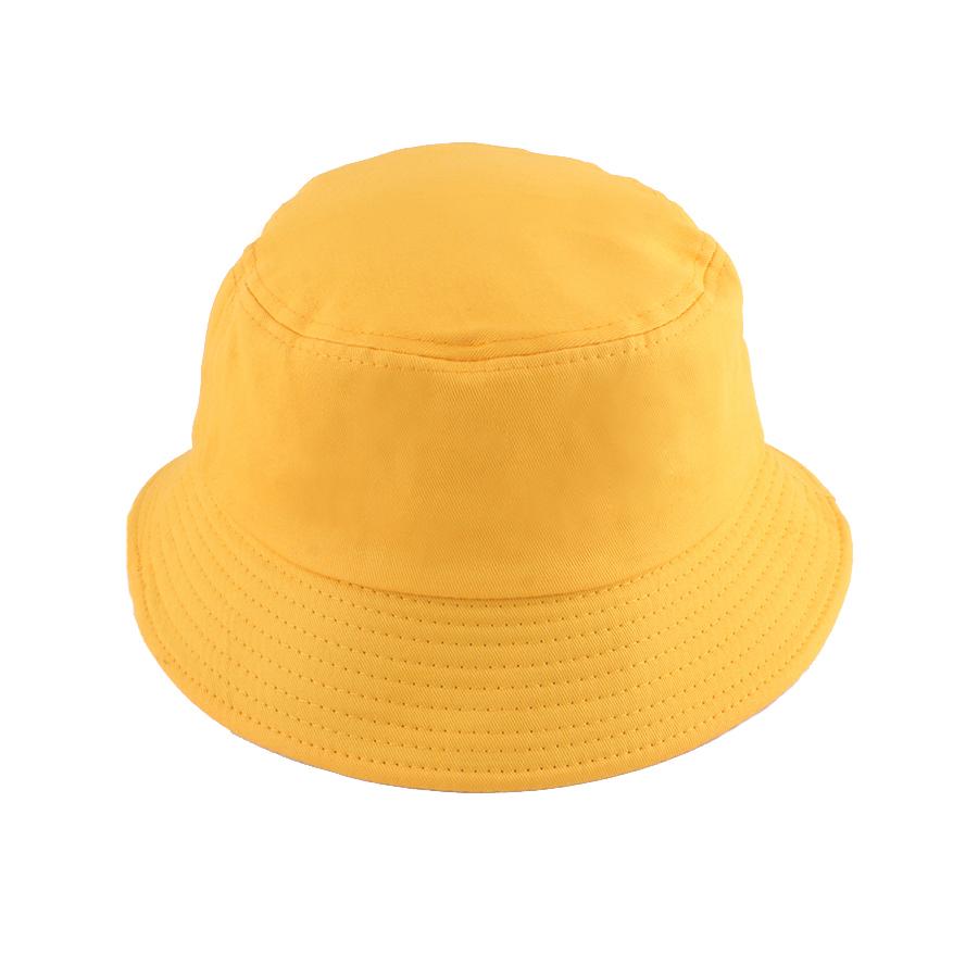 Summer Cotton Foldable Bucket Hat Unisex Women Men Outdoor Sunscreen Hats Soild Color Fishing Hunting Caps Beach Cap 15 Colors