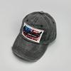 Amerikanische Flagge Stickerei Baseballkappen Gebrochen Neu Unisex Retro Atmungsaktiv Sonnenschutz Persönlich Vielseitig Mode Schirmmützen