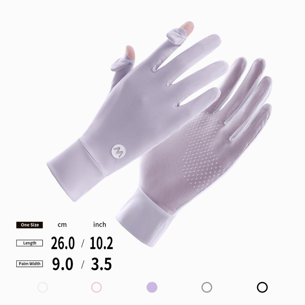 Unisex UV Protection Sunblock Gloves - Women Man Full Finger Sunscreen Gloves Touchscreen Gloves for Driving Hiking Riding