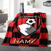 Custom Name "Juventus Jersey" Blanket for Couch & Bed, Plush Cozy Fuzzy Blanket Super Soft & Warm Blankets for Fall and Winter. 0908254