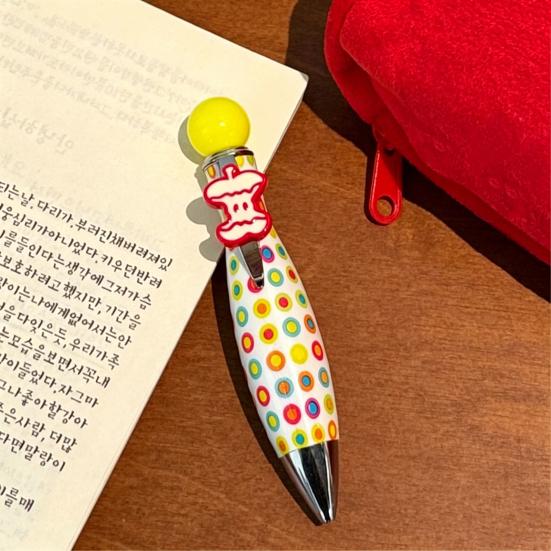 Creative Ballpoint Pen Smooth Writing Twisting Bowling Ball Pen Dopamine Vibrant