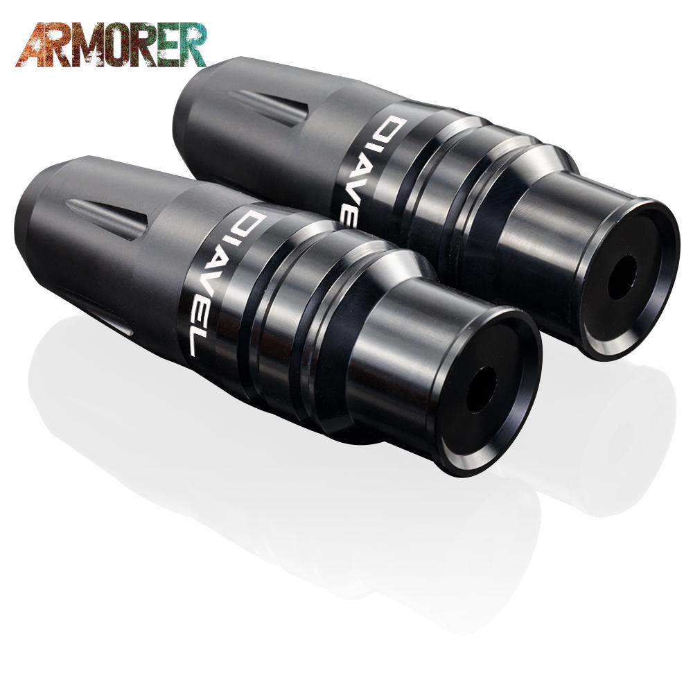 Universal Exhaust Sliders Crash Pads Protector Frame Falling Protectors For Ducati Diavel X Diavel/S Diavel 1260  Diavel