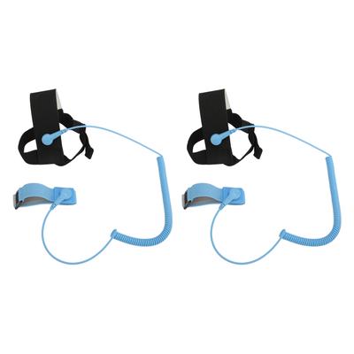 2pcs ESD Foot Heel Strap Adjustable Anti Static Heel Grounder with Wrist Straps for Lab Manufacturing