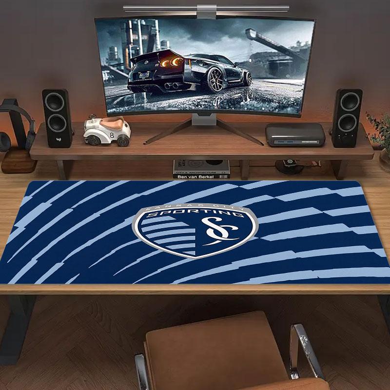 Sporting Kansas City Large Size Mouse Pad Large Gaming Table Cushion Non-slip Laptop Tablet Big Mousepad XXL Mat Mini PC Playmat With Lock edge