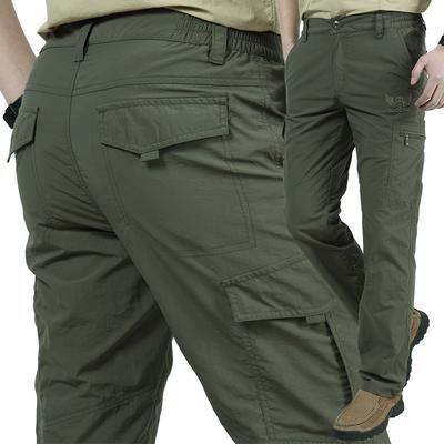 Frühling, Sommer und Herbst Lässige leichte Armee Militär Lange Hose Männlich Wasserdicht Schnelltrocknend Cargo Camping Overalls Taktische Hose Atmungsaktiv