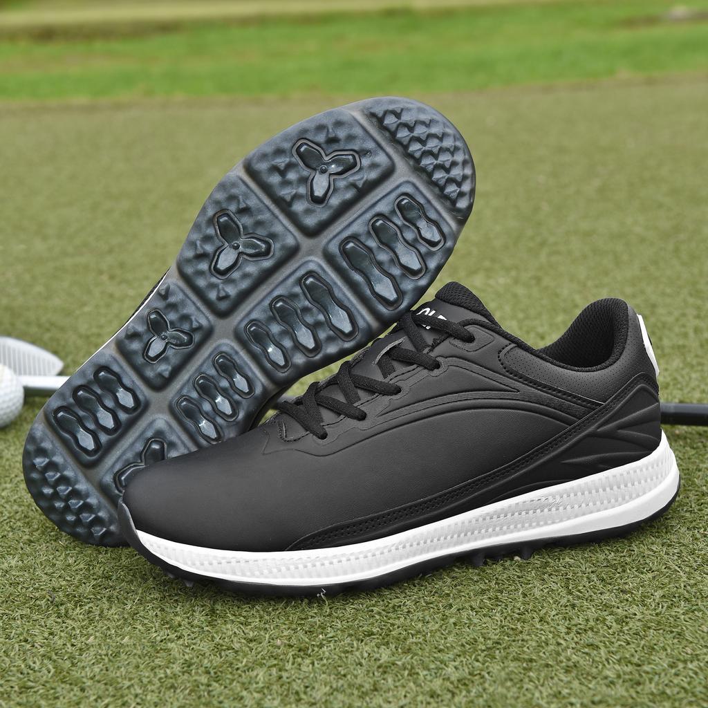 Große Größen 41-47 Herren Golf-Sneaker Rutschfest Professionelle Golfschuhe Bequeme Rasen-Sneaker Niedrige Golfer-Schuhe