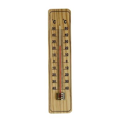 Wall Thermometer - Wood - 22 Cm - Range from -40°C To +50°C - Indoor and Outdoor - Decorative