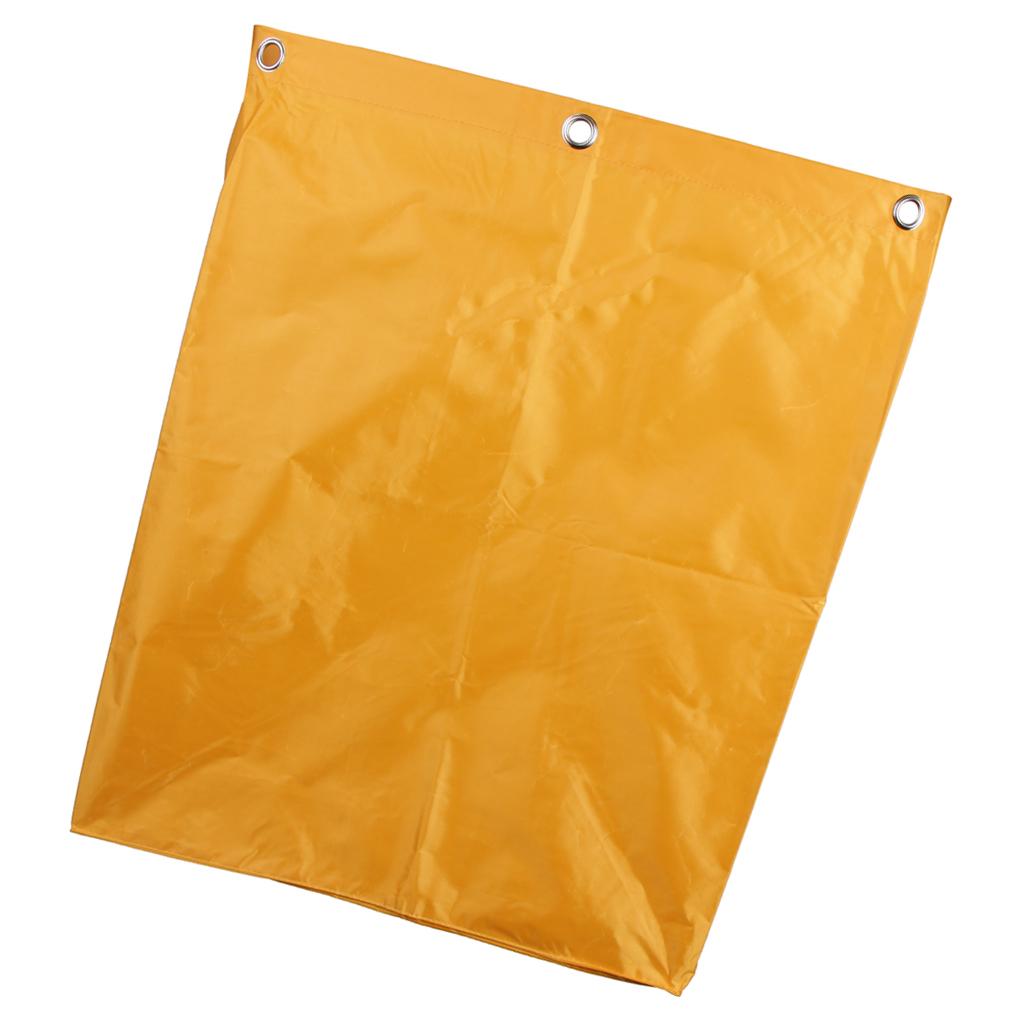 X Shape Linen Truck Bag Reinforced Oxford Cloth Cleaning Cart Spare Bag for Housekeeping Restaurant Laundry Hampers жёлтый
