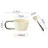 JUSTINLAU Ceramic Mug Valentine's Day Gifts Breakfast Coffee Milk Oat Cup Creative Couple Cup with Handle Home/Office Water Cups