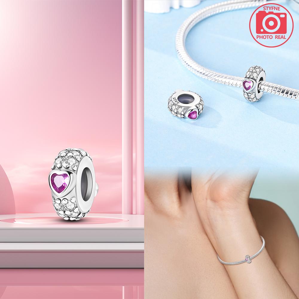 Copper Star Fixed Clip Beads Charm Bracelets For Women Fit Pendant Charms Beads For Fine Jewelry Making Gift