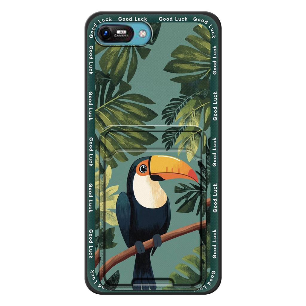 Back Cover Durable Phone Case For Itel A25/A35/A25 Pro Cute Card Bag Card Slot Anti-knock Full Wrap Fashion Design TPU