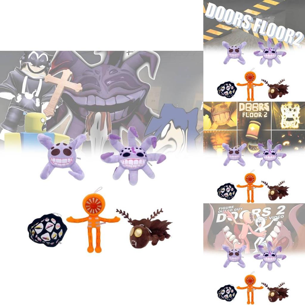 Adorable Doors Floor2 Moth Plush Toy For Gaming Enthusiasts Soft And Colorful