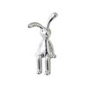 3D Long-Eared Electroplated Rabbit and Ferocious Bear Ornament