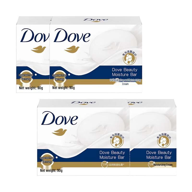 Dove Cream Beauty Bar Soap 4-Pack