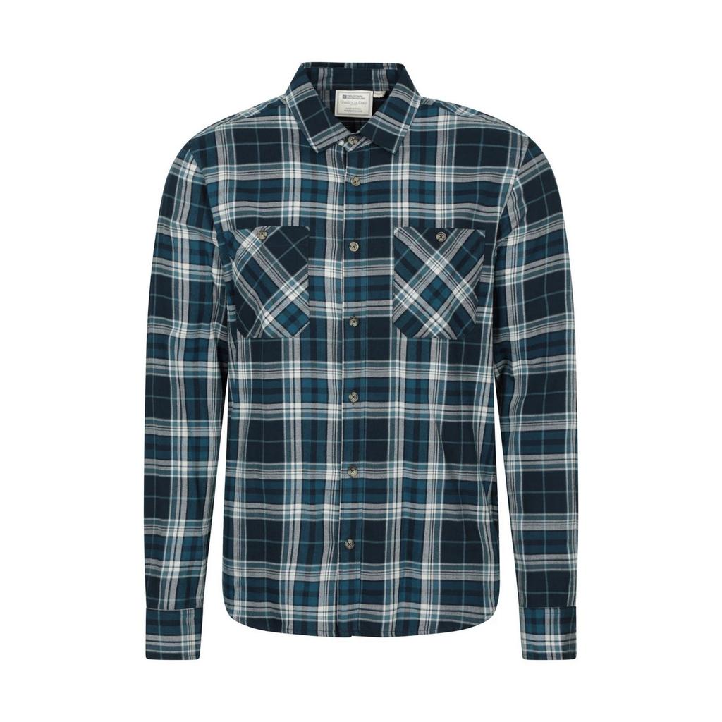 Mountain Warehouse Mens Maine Flannel Long-Sleeved Shirt