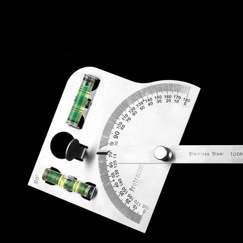 

Adjustable 180 Degrees Angle Ruler High-Precision Multi-Function Stainless Steel Angle Ruler For Woodworking Movable Measuring T