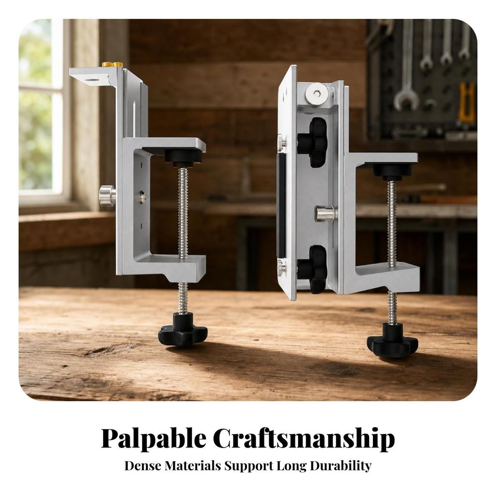 Rail-Mounted Clamp with Non-slipSlip Pads Safe Rail for Carpenters