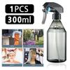 300ML Wassersprühflasche Verjüngte Schulter Dunkle Sprühflasche G-Pistolen-Pumpenkopf Sprühflasche Pflanzen-Sprühflasche für Reinigungslösungen Haare Gartenarbeit
