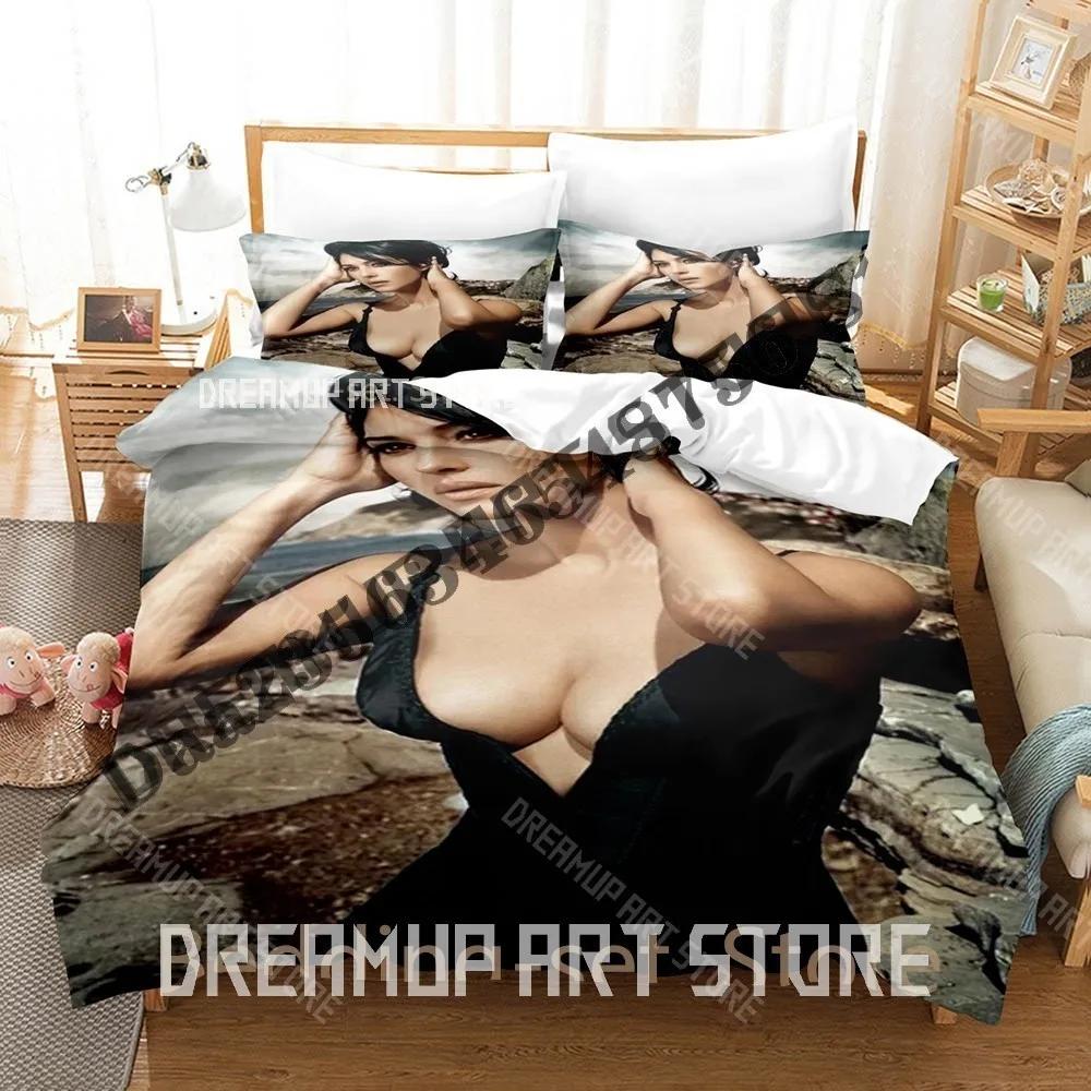 3D Print Monica Belluci Bedding Set Single Twin Full Queen King Size Bed Set Adult Bedroom Duvetcover Sets Anime Bed Sheet Set