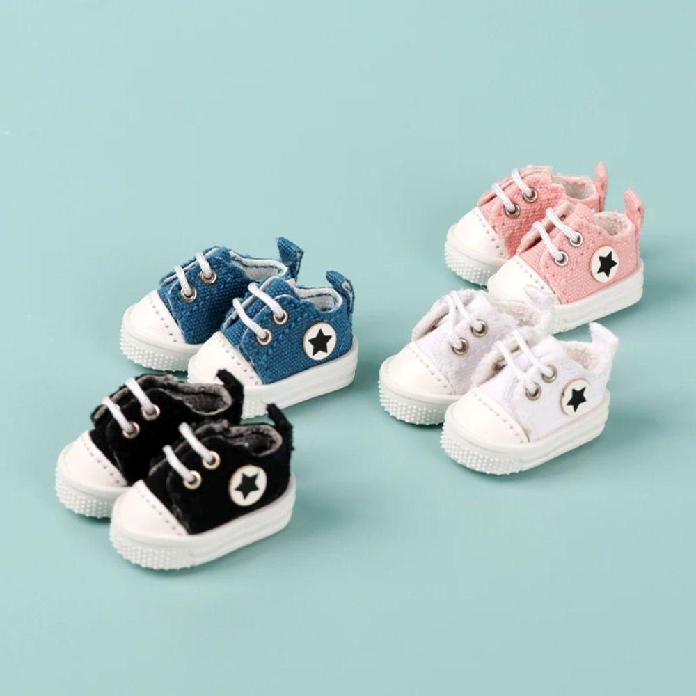 Low Top Doll Canvas Shoes Dress Up Casual Doll Shoes Kids Toy Ob11 Shoes  1/12 Bjd Doll