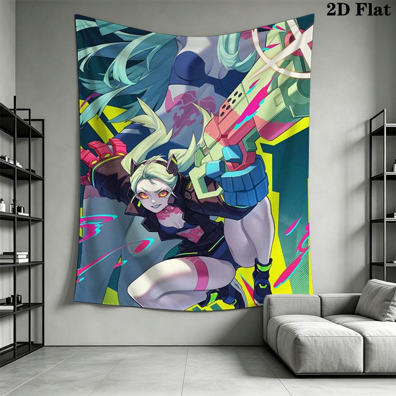 Cyberpunk Pattern Home Decor Tapestry, Wall Hanging, Decorative RV Wall Cloth.MGT0918468