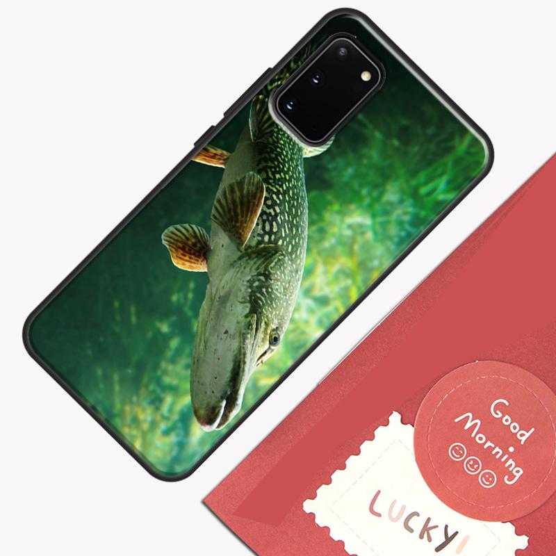 Pike Fish Fishing Bait Phone Case For Samsung Galaxy S24 S26 Ultra S20 S21 S22 S23 S25 Plus S10 S25 FE Cover Shell