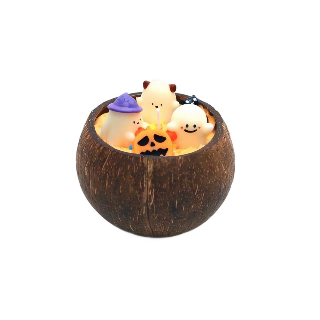 Halloween Scented Candle with Cute Design, Low Melt for Party Favors, Gift Box and Home Decor