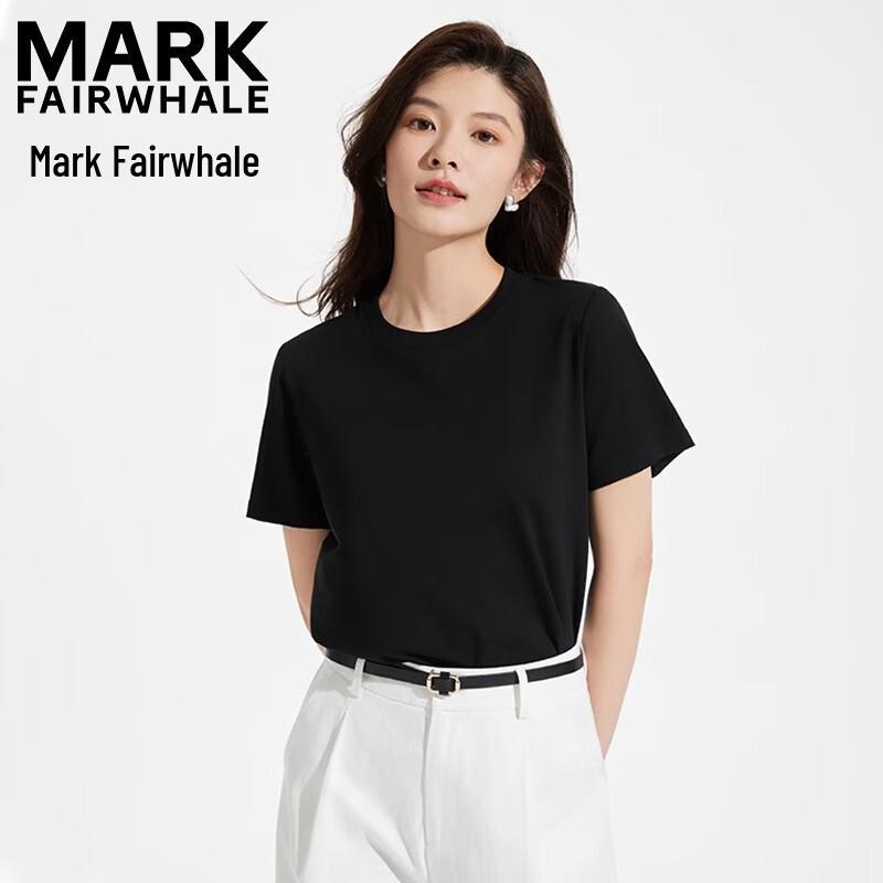 Mark Fairwhale Women s Loose Fit Round Neck Short Sleeve T-shirt XL чёрный