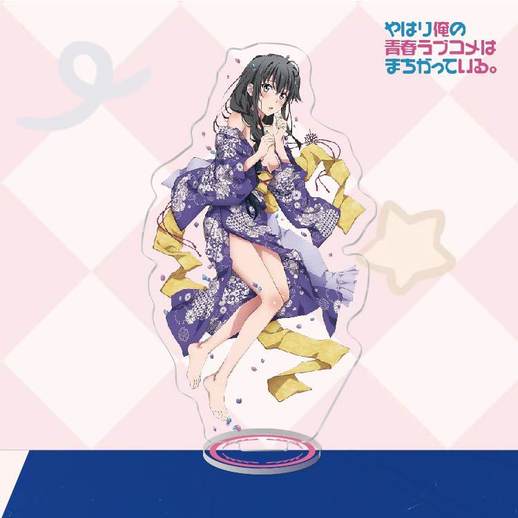 Anime My Youth Romantic Comedy Is Wrong Acrylic Stand Action Figure Toy PVC Desktop Stand Model Toys Gift