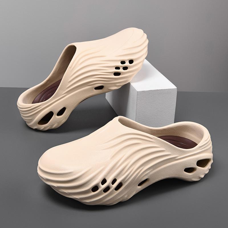 Slippers men's summer bag head hole shoes men's wear sandals men's trendy personality outdoor wading beach shoes