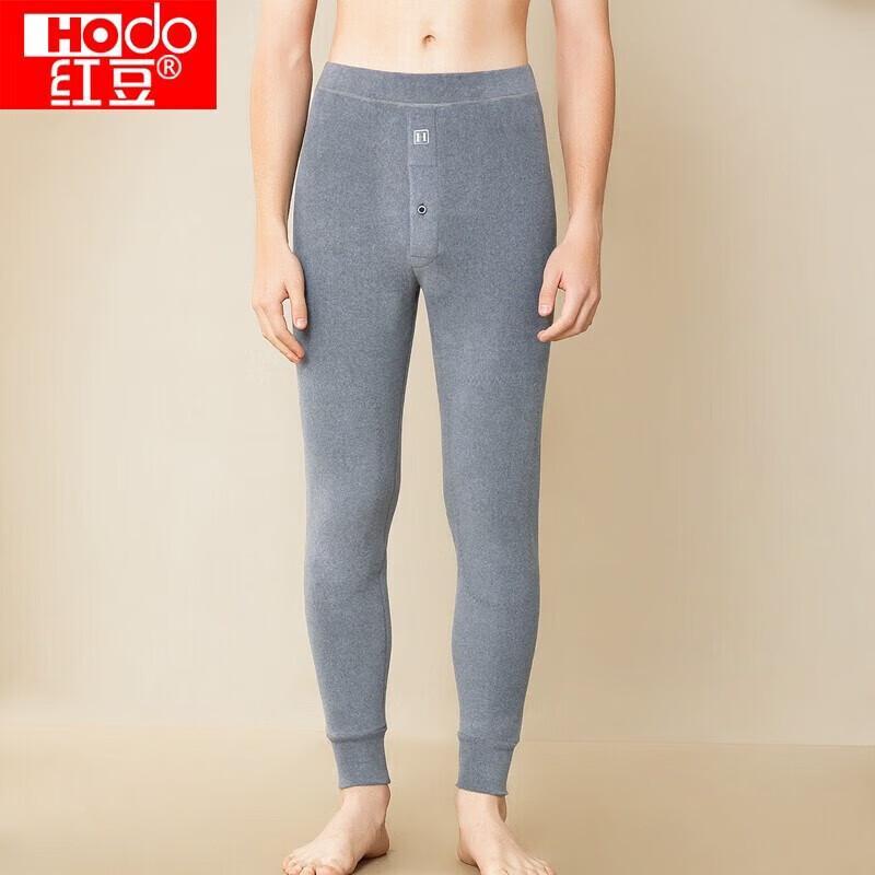 Hodo Men's Fleece-Lined Thermal Pants with Wool Knee Patch