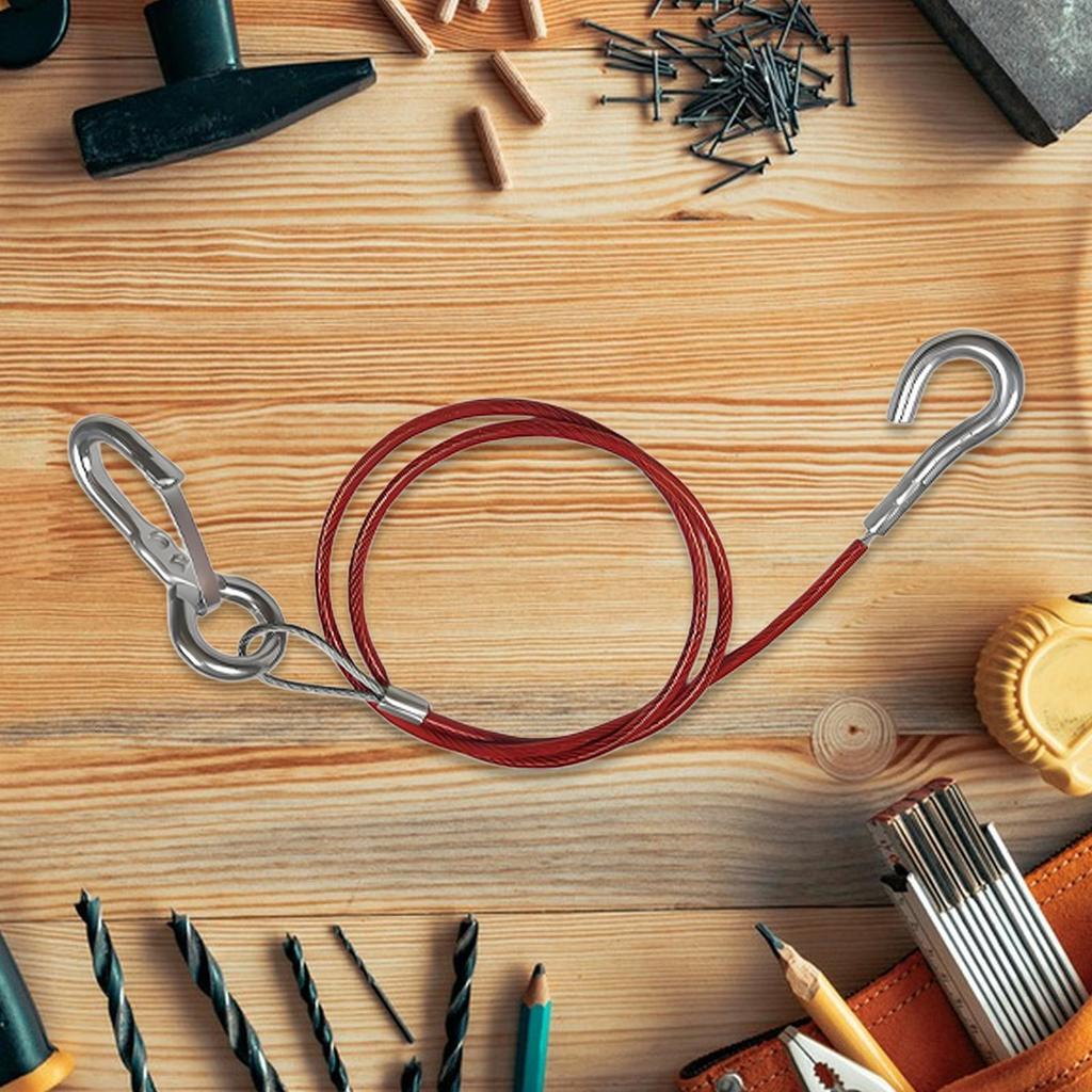 Winch Rope Stainless Steel Towing Wire Safety Trailer Winch Wire for Travel Car Sedan Taxi Cargo RV Motorcycle Marine Vehicle