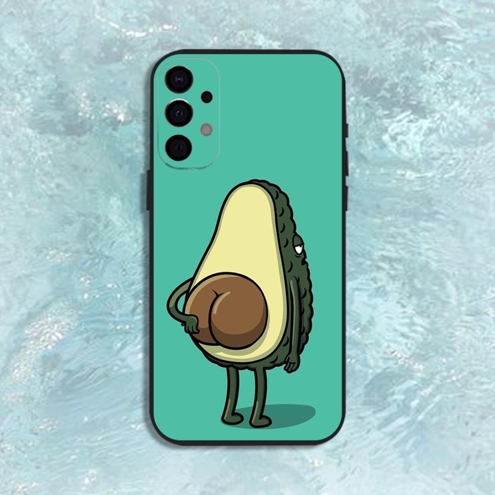 

Cute Avocado Cartoon Phone Case For Samsung S25,S24,S21,S22,S23,S30,Ultra,S20,Plus,Fe,Lite,Note,10,9,5G Black Cover Samsung S24ULTRA