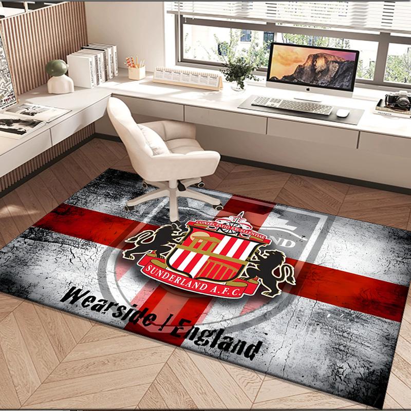 1PC rug Sunderland Crest Carpet, Chair Rug,Area Rug for Office Bedroom living rooms bedroom, Doormat decor Christmas fan gifts